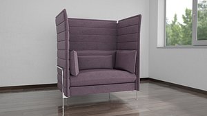 vitra alcove sofa s 3D model