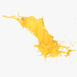 yellow Splash 24 3D model