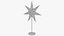 Standing Christmas Paper Star V4 3D model