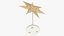 Standing Christmas Paper Star V4 3D model