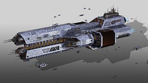 ExpansioSpaceship Low-Poly Sci-Fi Spaceship Fleet  Mobile Optimized