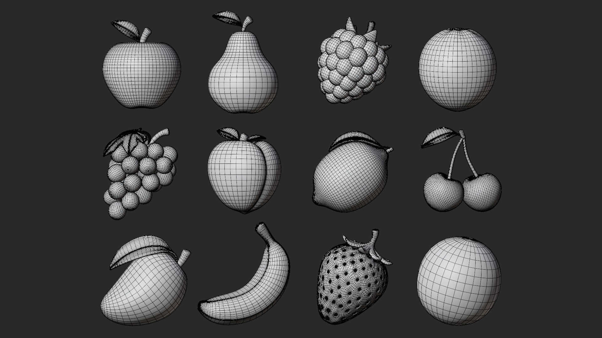 3D Set of Stylized Colorful Fruits model https://p.turbosquid.com/ts-thumb/0B/1zYS7h/BB/fruits_wire/jpg/1752595197/1920x1080/fit_q87/ef250fec02aaa443c33f860428f4999ffb096706/fruits_wire.jpg