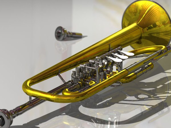 trombeta Modelo 3D - TurboSquid 289515