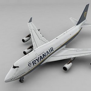 3D boeing 747 ryanair l823 model