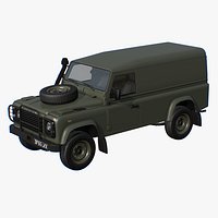 Realistic Military Land Rover Defender 110