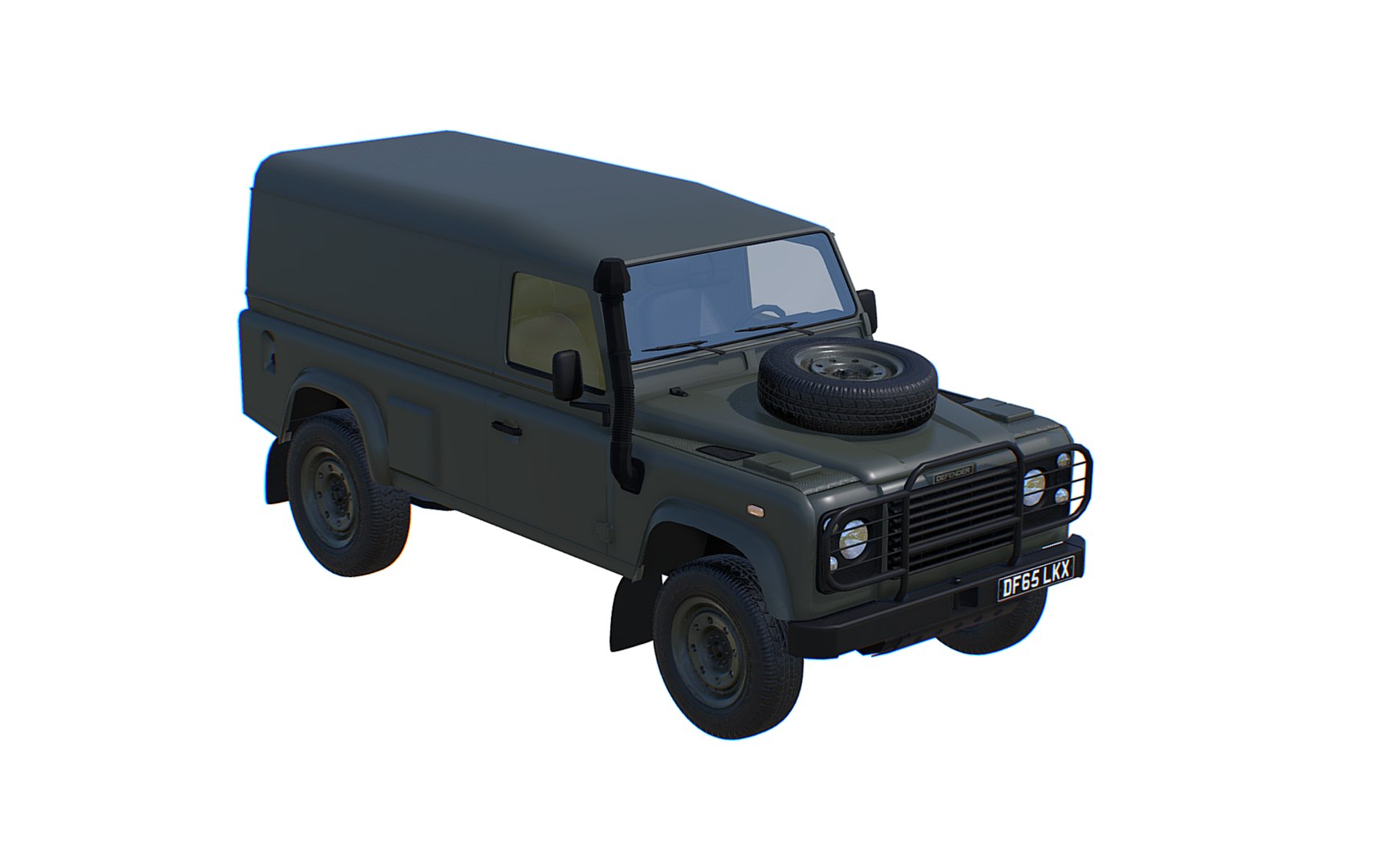 Military Land Rover Defender 110 3D Model - TurboSquid 2229064