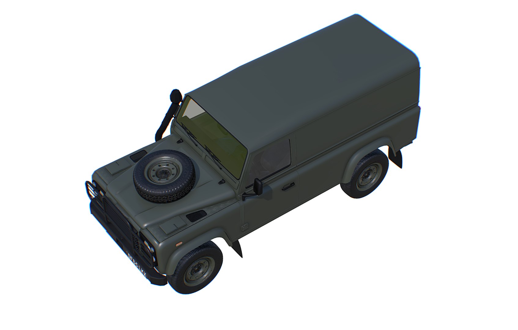 Military Land Rover Defender 110 3D Model - TurboSquid 2229064