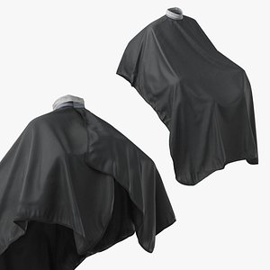 Hair Cutting Cape Waterproof Black