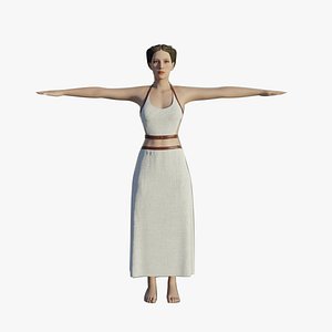 Spartan Female - Realistic game character model