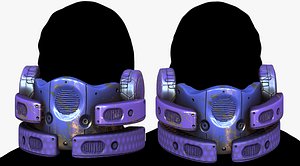 3D 3D Gas mask respirator scifi futuristic model