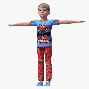 Child Boy Home Style Rigged