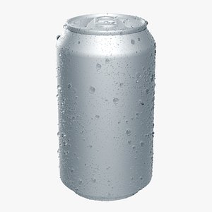 Metal Can With Droplets