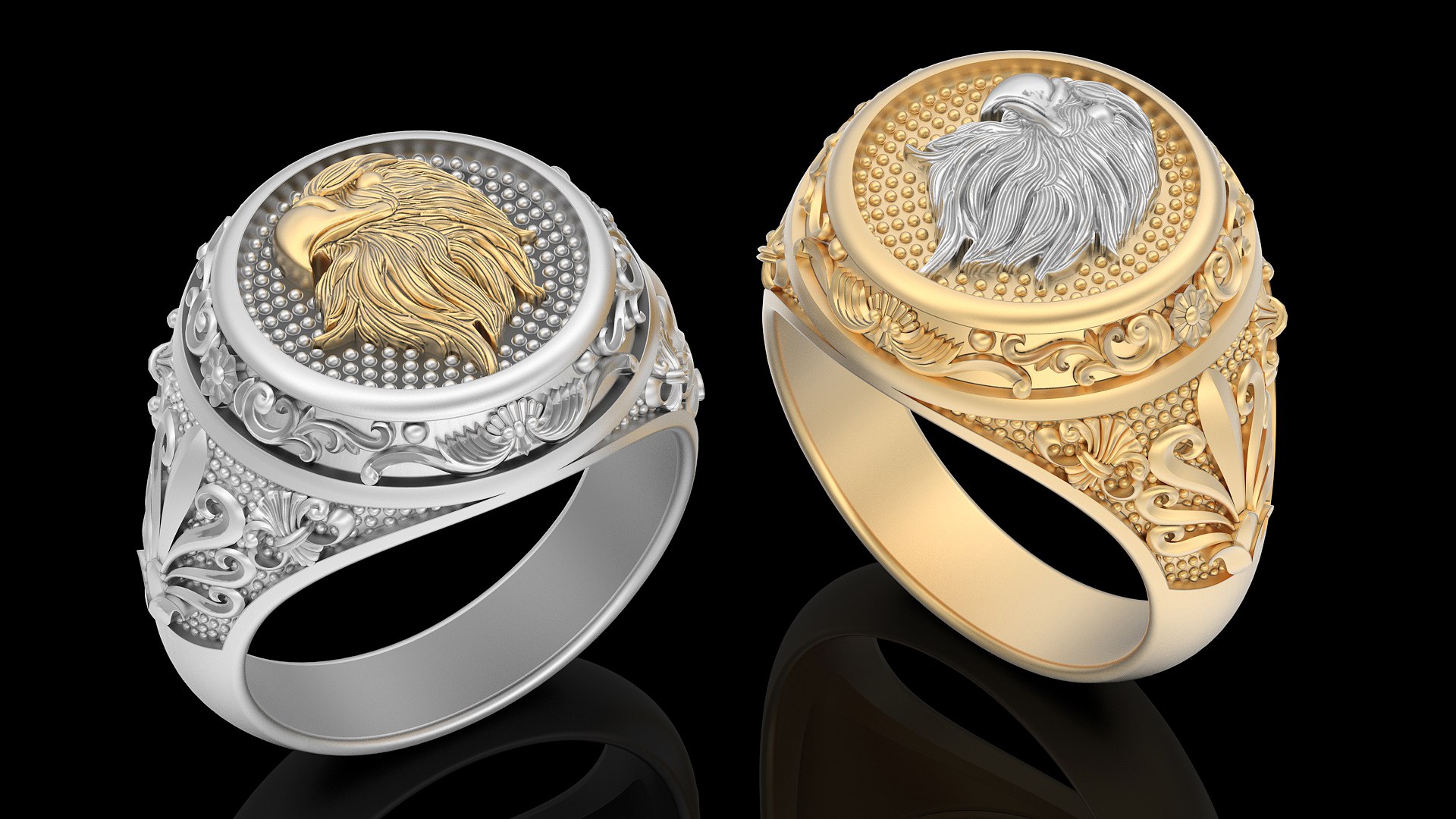 Man ring eagle head gold jewelry printable 3D model https://p.turbosquid.com/ts-thumb/0B/OFAcnd/wi/turbirender.2834/jpg/1660292232/1920x1080/fit_q87/bf4da792aafb3466216b850c459f719b504c95c3/turbirender.2834.jpg