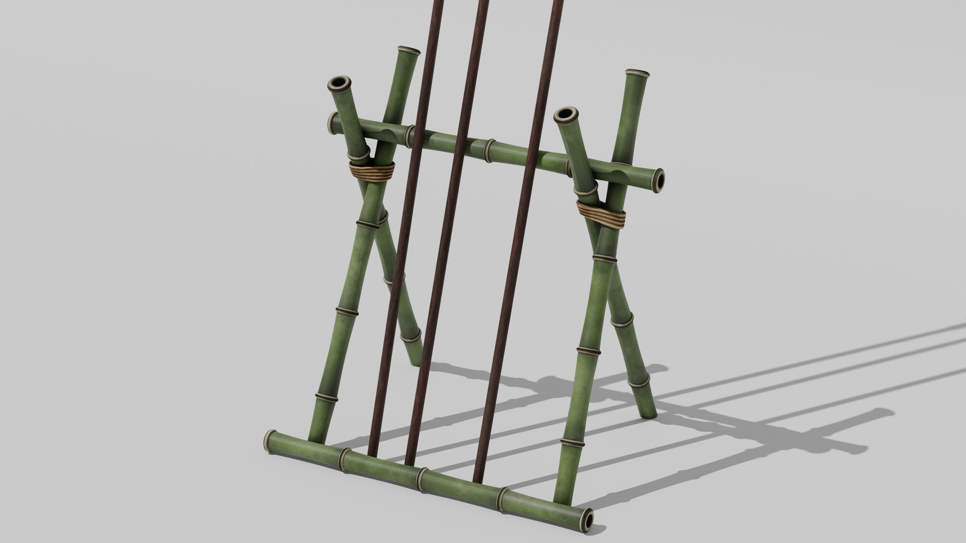 Japanese Furniture Kit - Spear With Rack 3D Model - TurboSquid 1965469