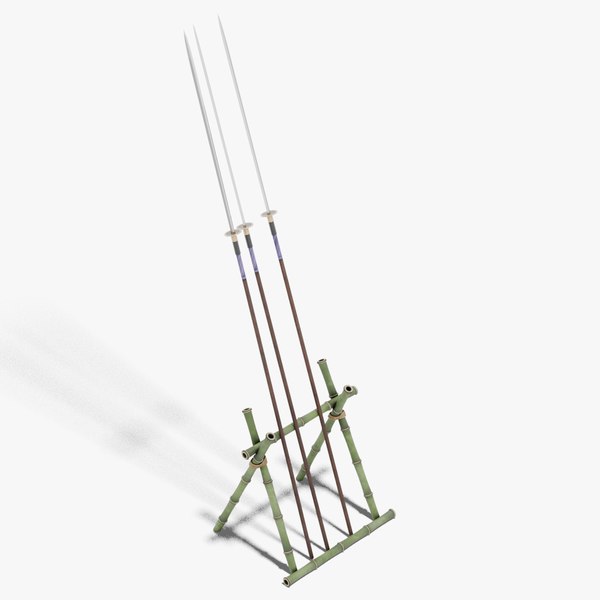 modelo 3d Japanese Furniture Kit Spear with rack TurboSquid 1965469