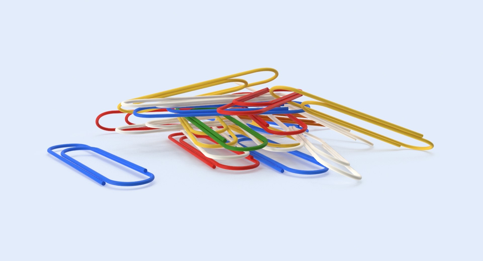 3d paperclip 02 model