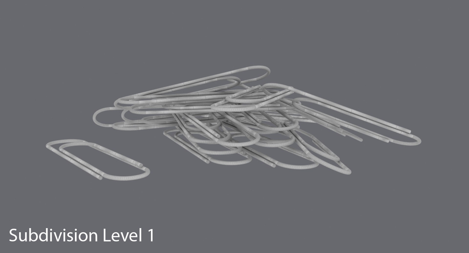 3d paperclip 02 model