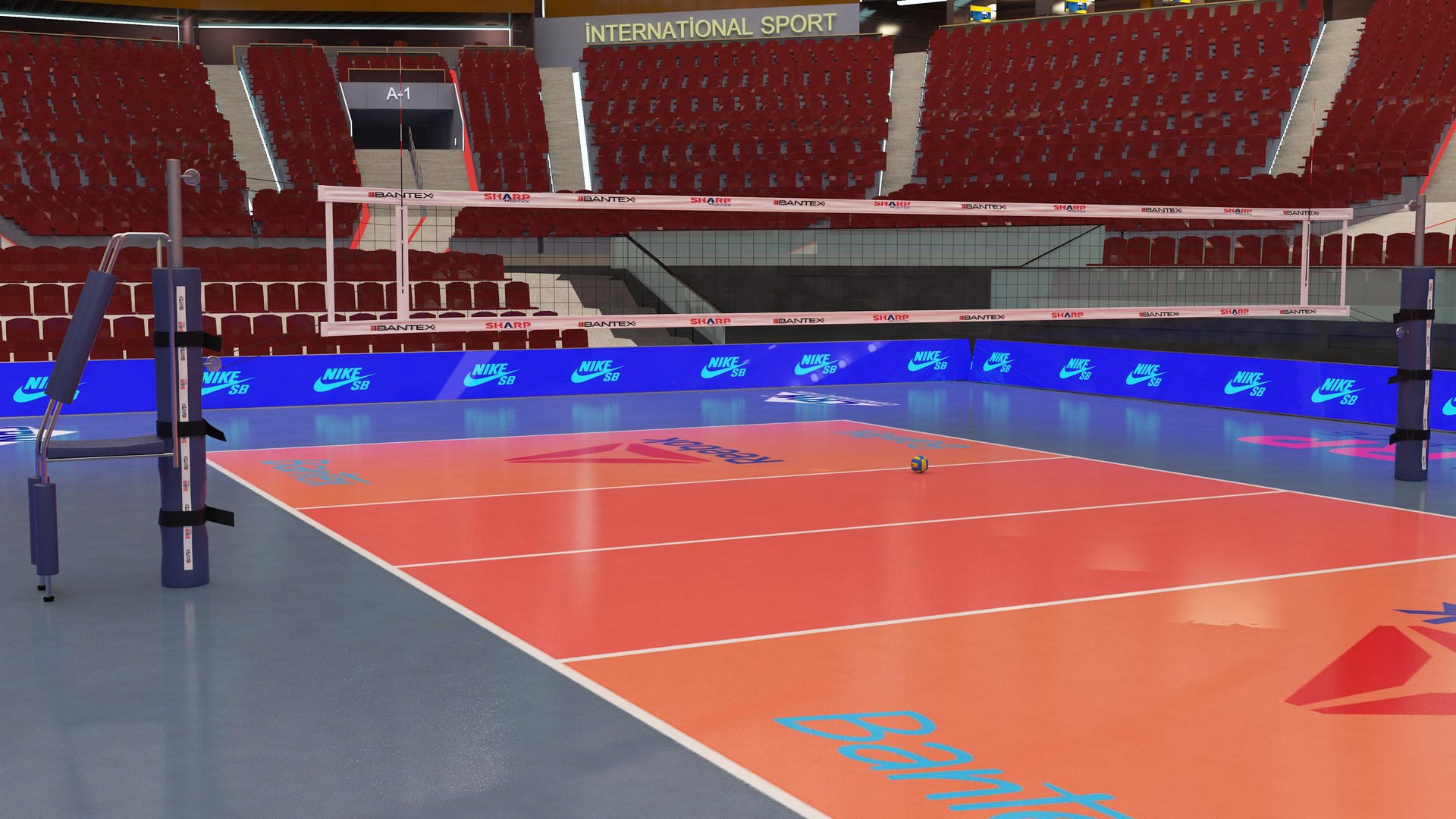 Volleyball Stadium 3D - TurboSquid 2097039