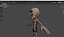 Sci-Fi Alien cartoon character 3D model
