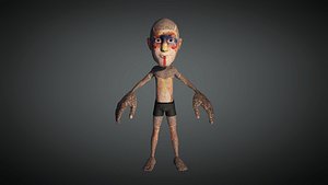 Sci-Fi Alien cartoon character