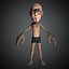 Sci-Fi Alien cartoon character 3D model