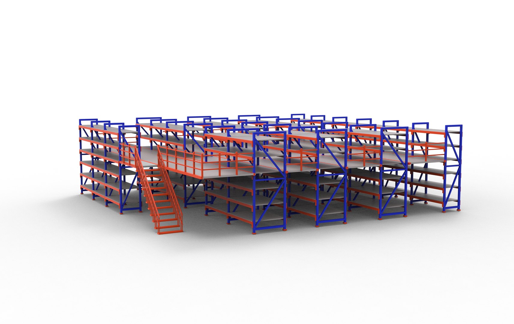 3D Mild Steel Ware House Rack 3D Model Model - TurboSquid 2468512