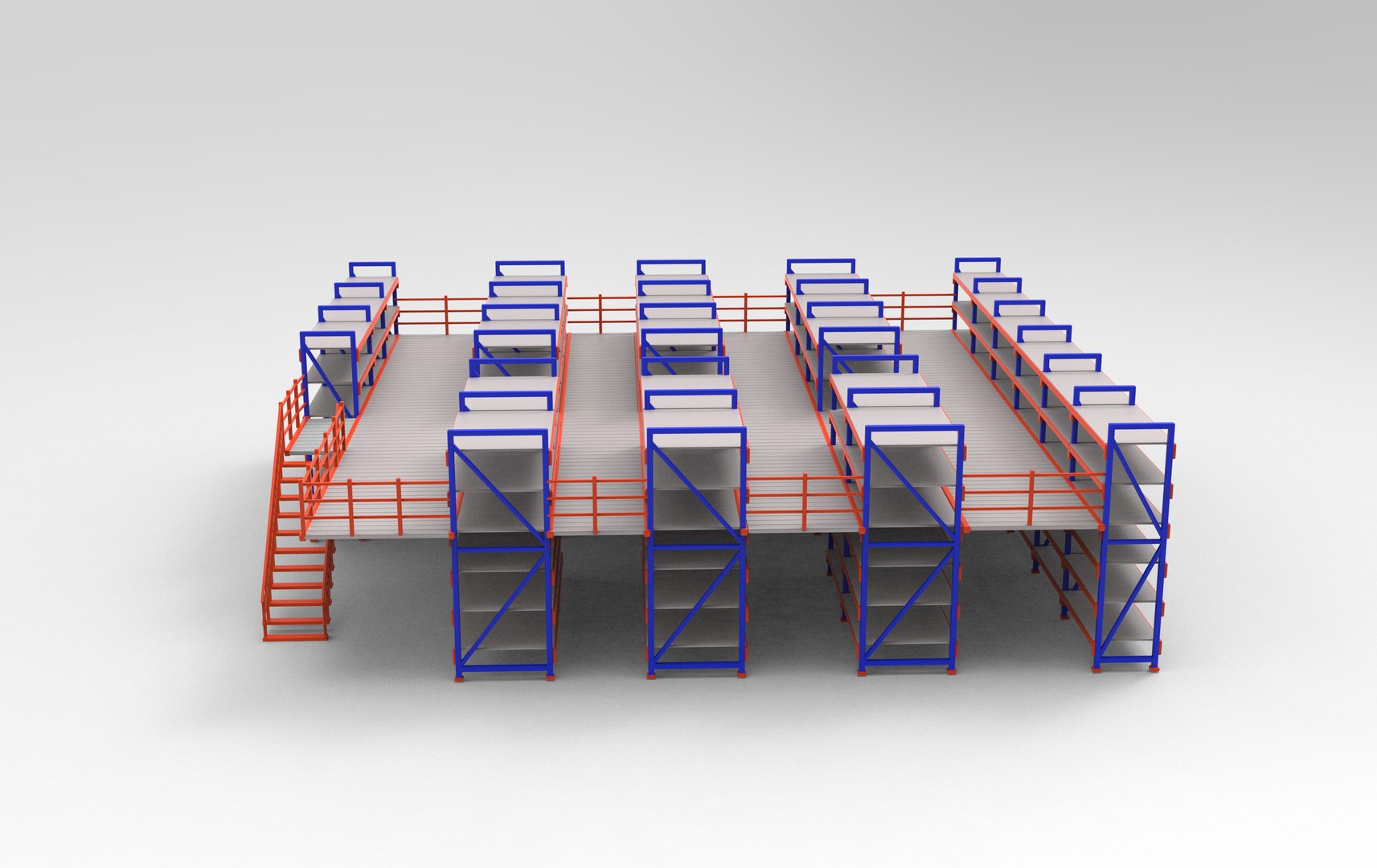 3D Mild Steel Ware House Rack 3D Model Model - TurboSquid 2468512