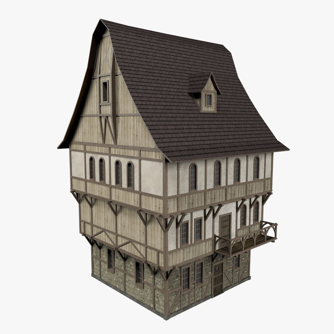 3d medieval house