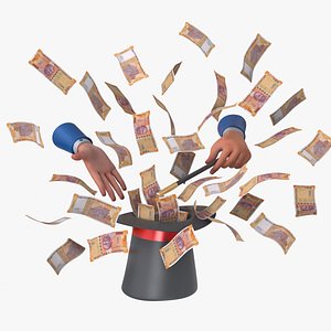 India 200 Rupee Magic Hat Money