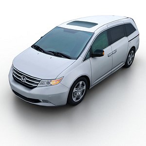 2011 honda odyssey minivan 3d model