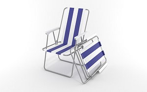 Camping Chair foldable 3D model