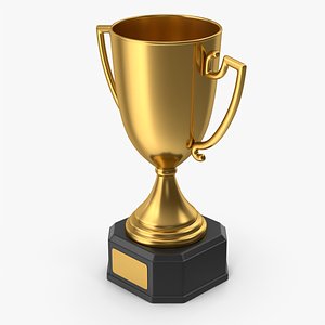 3D Golden Trophy Cup model
