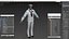 3D model US Navy Sailor A-Pose