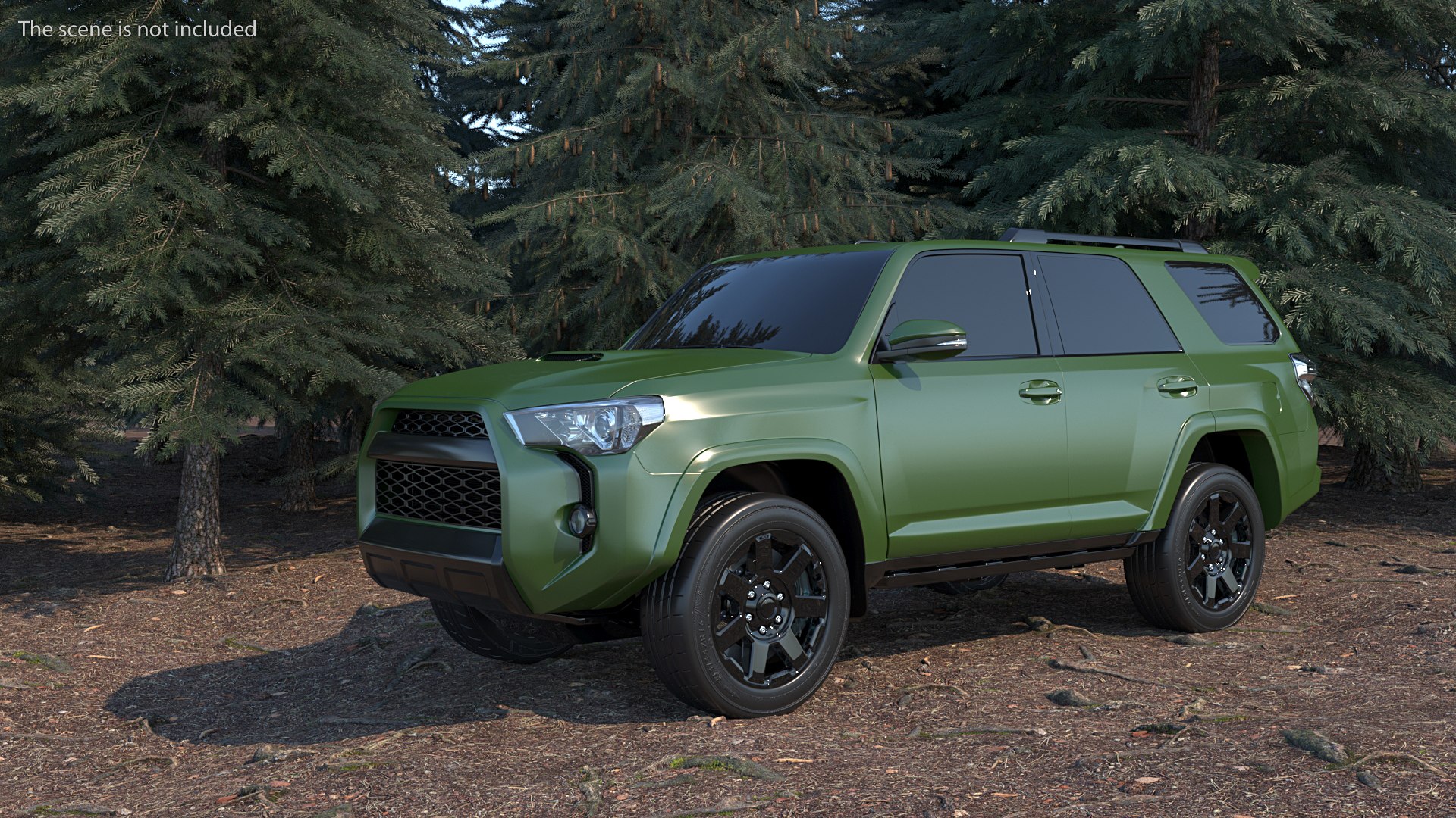 4x4 SUV Simple Interior 3D model preview
