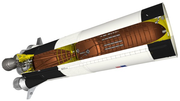 3D saturn v s-ic stage model - TurboSquid 1533854