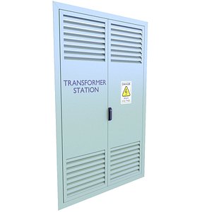 Industrial Substation Door 5 3D model