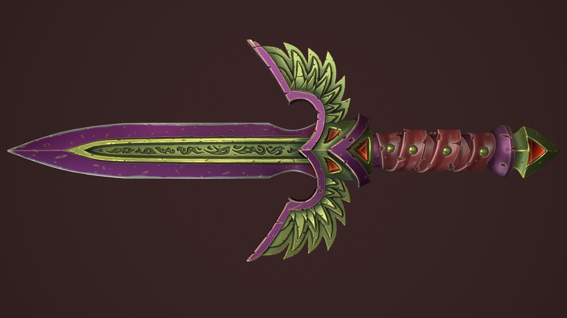 Rune Dagger 3D - TurboSquid 1820702