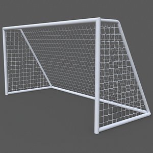 3D PBR Soccer Football Goal Post B