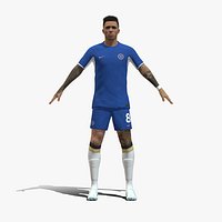 3D Rigged Enzo Fernandez Chelsea 2024