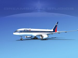 3d model of airline boeing 787-8 787