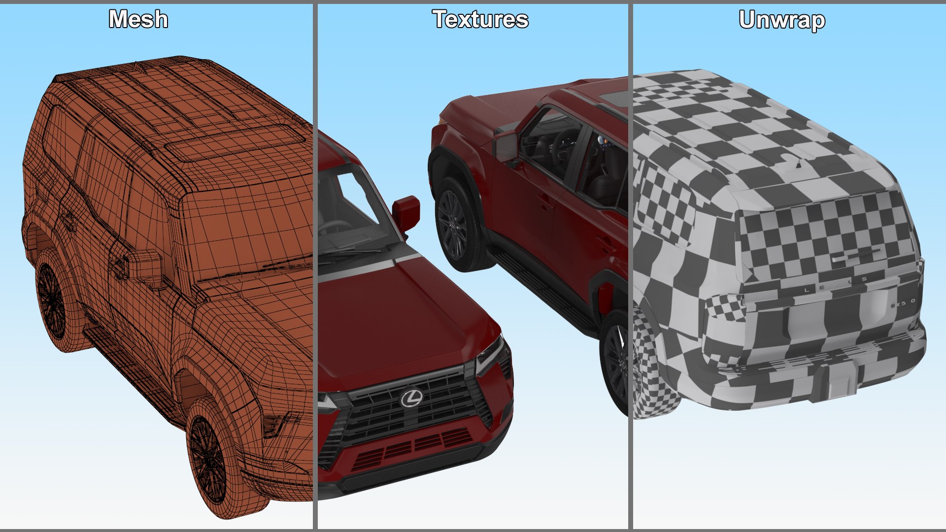 Lexus GX 550 SUV Premium Simple Interior Red 3D model https://p.turbosquid.com/ts-thumb/0C/1YegyP/ie/lexusgx550suvpremiumsimpleinteriorred3dmodel041/jpg/1697801574/1920x1080/fit_q87/05c5cdd8ca0404d9a7f2d0313a87b9937a424f89/lexusgx550suvpremiumsimpleinteriorred3dmodel041.jpg