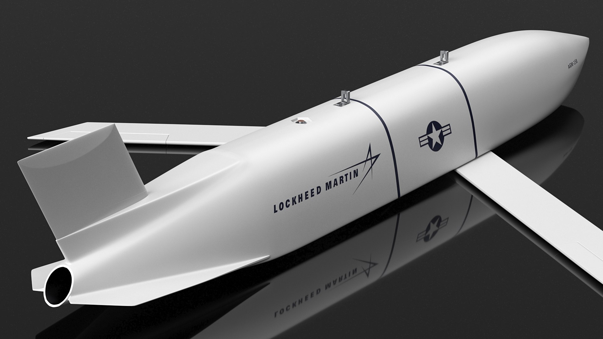AGM 158 JASSM Flight model https://p.turbosquid.com/ts-thumb/0C/1r4Rno/n6/agm158jassmflight3dmodel009/jpg/1617640458/1920x1080/fit_q87/9f7012ca6560ce8f0656cdd70fb46b646946d94b/agm158jassmflight3dmodel009.jpg
