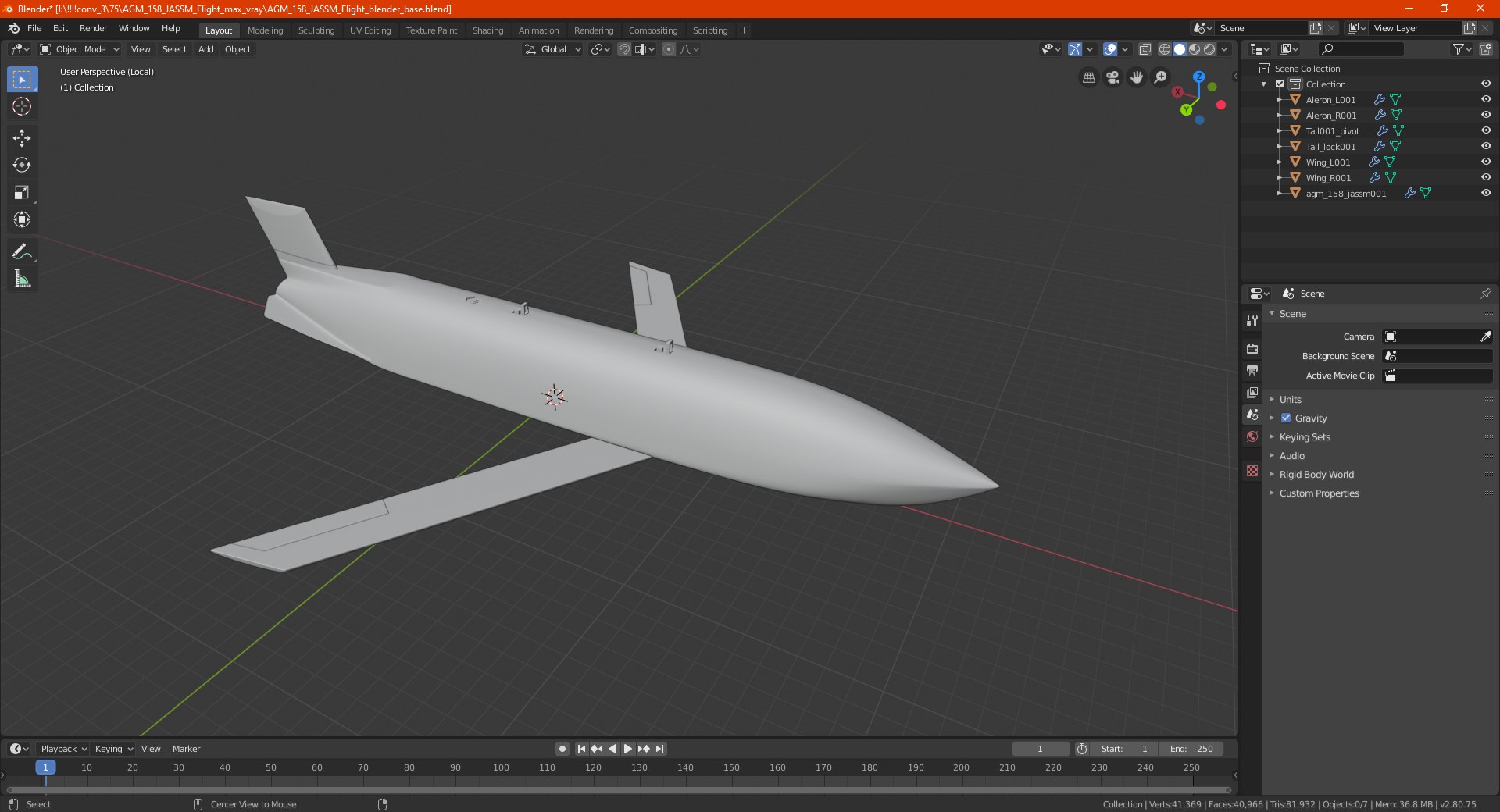 AGM 158 JASSM Flight model https://p.turbosquid.com/ts-thumb/0C/1r4Rno/st/agm158jassmflight3dmodel025/jpg/1617640632/1920x1080/fit_q87/c9189b17431ed6a1294a71642673d74b2c4826b5/agm158jassmflight3dmodel025.jpg