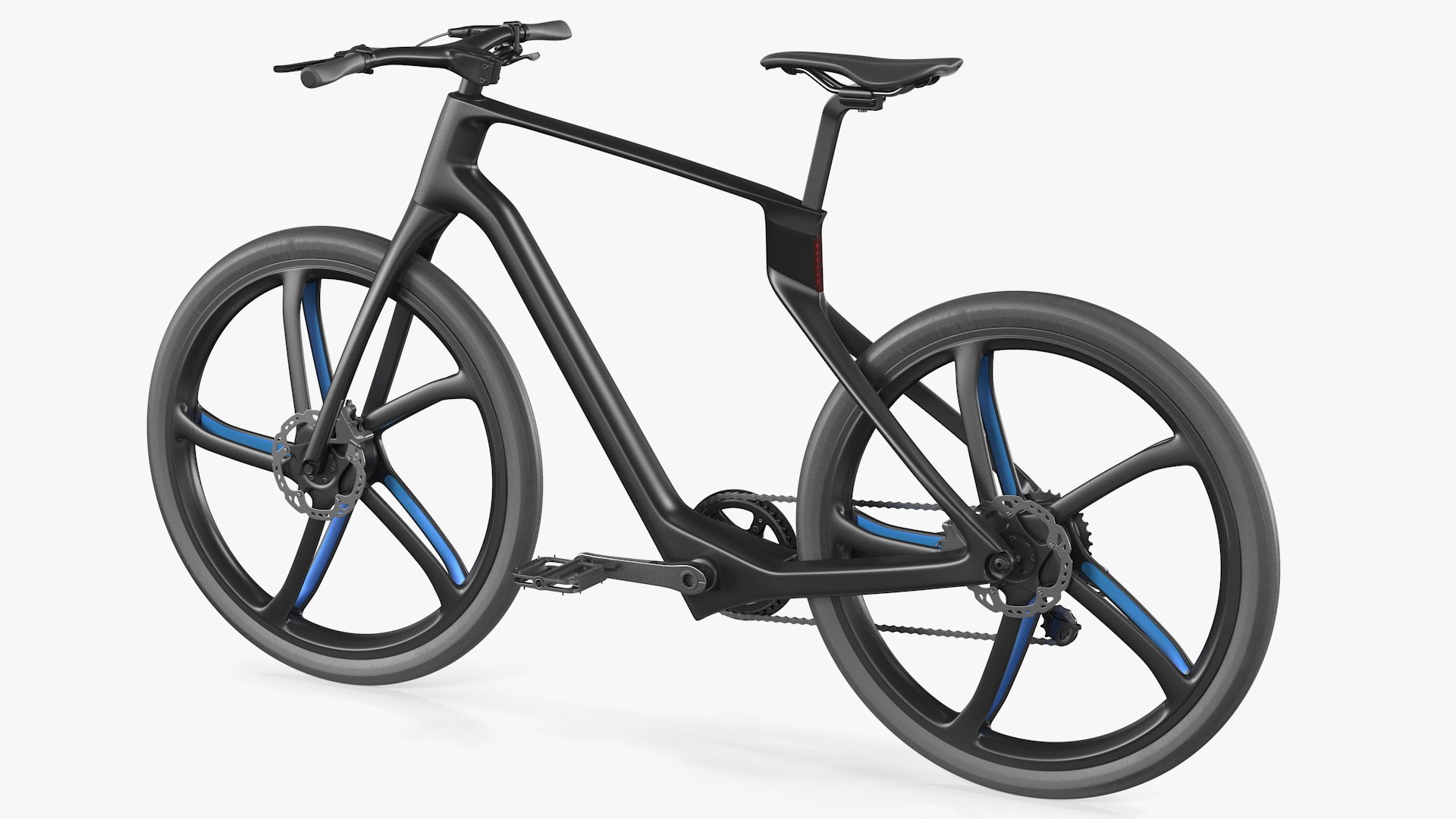 Carbon Electric Road Bicycle 3D model preview