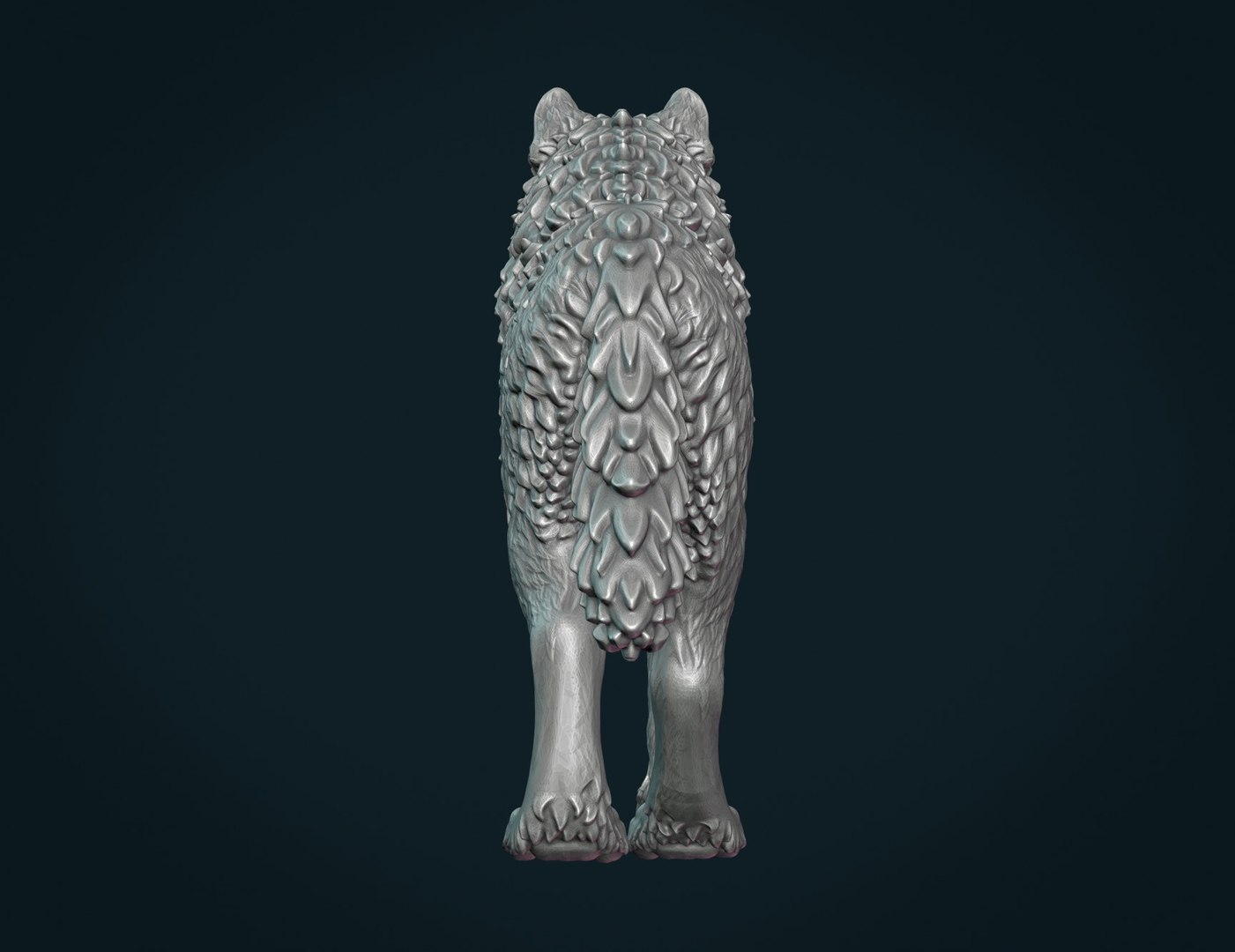 Print ready wolf iii 3D model - TurboSquid 1473798