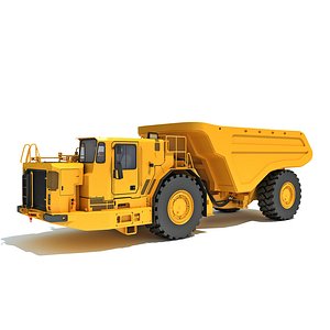 Underground Articulated Mining Truck 3D model