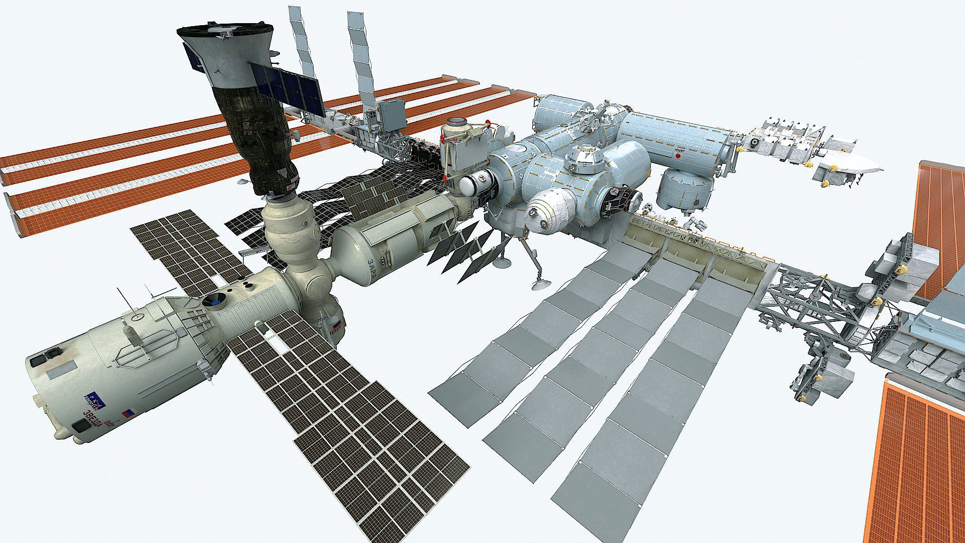 ISS International Space Station - Cinema 4D Octane PBR 3D model ...