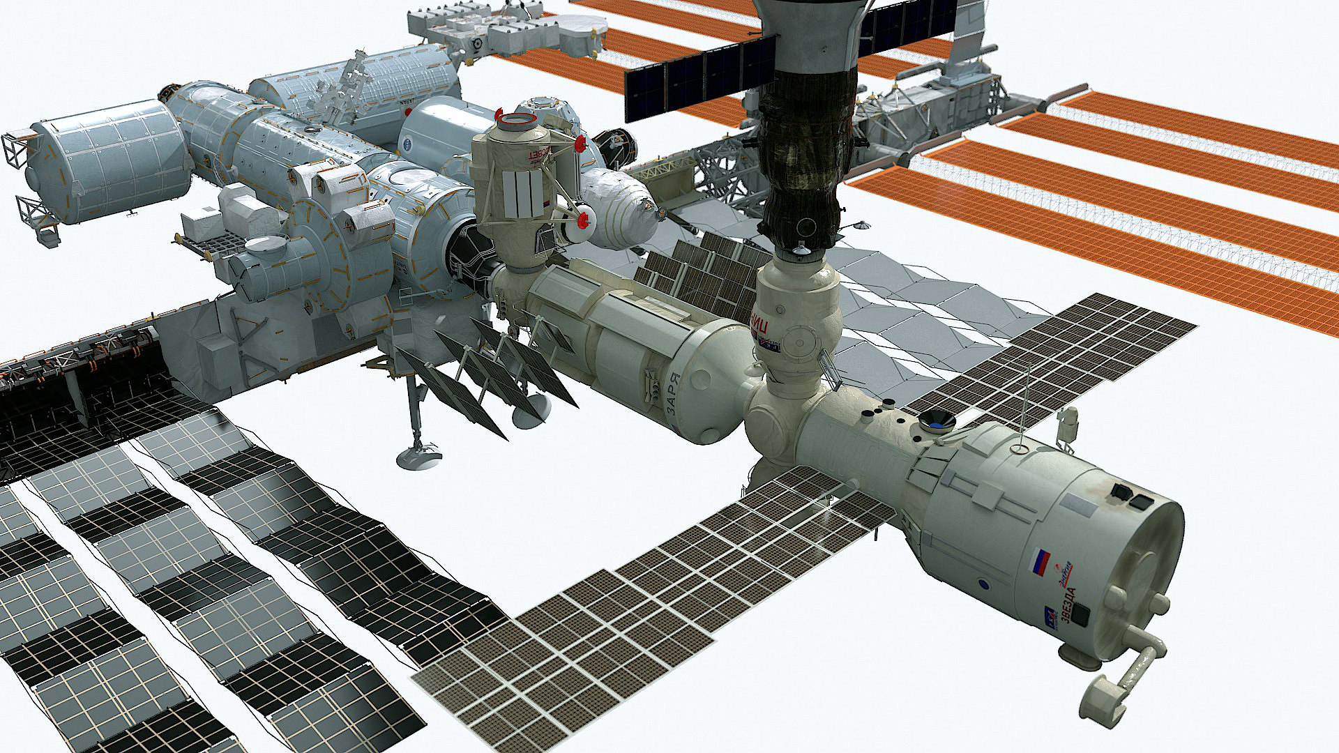 ISS International Space Station - Cinema 4D Octane PBR 3D Model ...