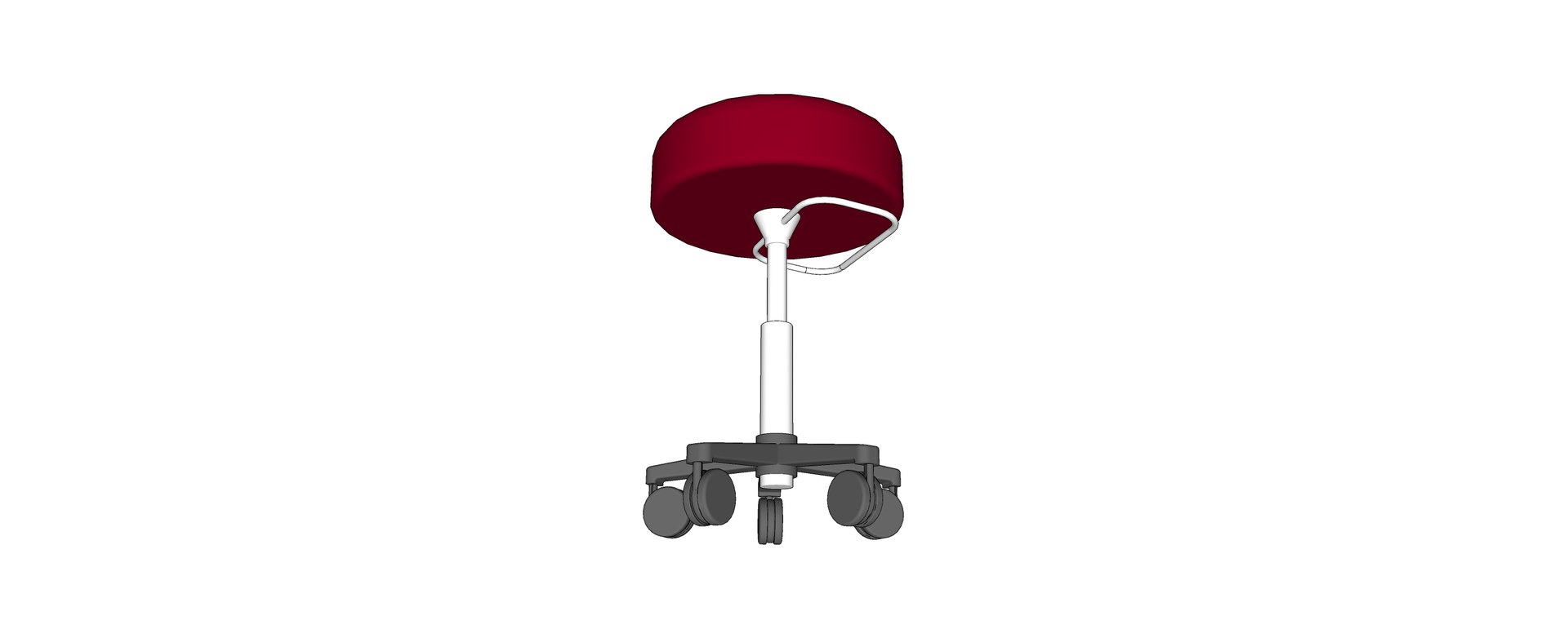 Stool Free Standing On Caster 3D Model 3D Model - TurboSquid 2640216