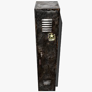 Game Ready Metal Locker 3D model